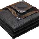 winemana Black Shade Cloth 70%, 5x10 FT Mesh Tarp - Garden Shade for Greenhouse, Patio, Vegetables, Plants Cover and Chicken Coops, Sun Shade Net for Outdoor Protection with Reinforced Grommets