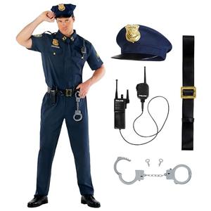 Amazon.com: Morph Police Costume Men, Cop Outfit Men, Police Costume Adult, Halloween Costumes For Adults, X-Large : Clothing, Shoes & Jewelry