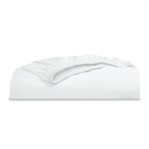 Thread Count Easy Care Percale Fitted Sheet, Arctic White, King 56" x 20"