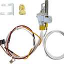 Upgrade 100112330 Water Heater Pilot Assembly Replacement Kit for 300 301 Series, 9007876 Gas Thermopile Assembly Compatible with Whirlpool, Reliance, A.O.Smith, Kenmore, State, American Water Heater