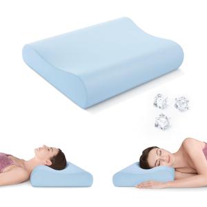 AM AEROMAX Firm Contour Memory Foam Pillow, Cervical Pillow for Neck Pain Relief, Neck Orthopedic Sleeping Pillows for Side, Back and Stomach Sleepers.