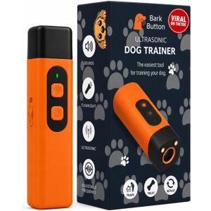 Dog Training Device - Ultrasonic Sound Trainer for Dogs, Handheld No Shock No Spray Bark Control Tool - No Collar Needed Pet Behavior Aid for Training and Focus