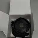 Momcozy 8000mAh Portable Stroller Fan | 27H Ultra-long Battery Life | Detachable 4 Speed 360Rotate | 2 Modes LED Night Light, USB Rechargeable Handheld Cooling Fan for Travel, Car Seat, Bedroom (Black)