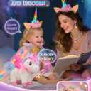 Unicorn Toys for Girls Age 4-6 Unicorns Gifts, Walking Talking Singing Interactive Unicorn with Light up Princess Cape, Remote Control Plush Unicorn Pet Care Toy for Toddler Girl Age 3 4 5 6