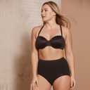 Bali Women's Ultra-Firm Control Shapewear Brief, Seamless Shaping Underwear, 2-Pack, Large, Black/Black