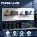Slatwall Shelves 2 Pack 24X12 Inch, Slatwall Accessories, Black