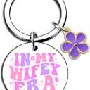 Wifey Gifts In My Wifey Era Keychain from Husband Wedding Anniversary for Women Birthday Gifts Ideas Mothers Day Christmas Gift for Her Gift for Wife Keychain