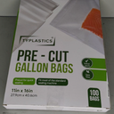 TYPLASTICS Vacuum Sealer Bags, Set of 150 Pre-Cut, Quart and Gallon, for Food Saver, Airtight Vac Storage, Meal Prep