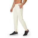M MAELREG Mens Joggers Sweatpants with Zipper Pockets Lightweight Stretch Workout Athletic Track Pants for Men Cream Size XL