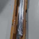 Ivilon Window Curtain Rod Decorative End Cap Design, 1 Inch Rod, 72 to 144 Inch. Chrome