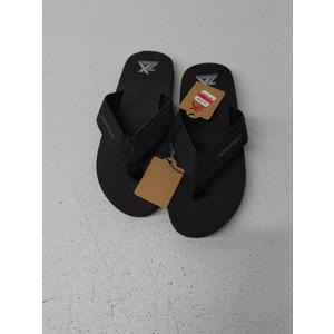 Embossed Pu Flip Flop Black 10