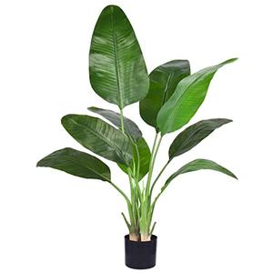 Artificial Bird of Paradise - Fake Plants Indoor Faux Tropical Palm Potted Dypsis Lutescens for Home Office Decor Housewarming (6FT-1Pack)