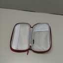 FYY Electronic Organizer, Travel Cable Organizer Bag Pouch Electronic Accessories Carry Case Portable Waterproof Double Layers Storage Bag for Cable, Charger, Phone, Earphone, Medium Size- Burgundy