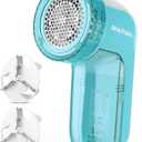 BEAUTURAL Fabric Shaver and Lint Remover, Sweater Defuzzer with 2-Speeds, 2 Replaceable Stainless Steel Blades, Battery Operated, Remove Clothes Fuzz, Lint Balls, Pills, Bobbles