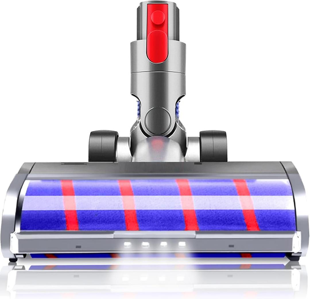 Soft Roller Cleaner Head Replacement Parts for Dyson v7 v8 v10 v11 v15 Animal Cyclone Absolute Fluffy Motorhead Hardwood Floor Vacuum Attachments with 4 LED Lights2025 Ball/Slim NOT Compatible Soft Roller Cleaner Head Replacement Parts for Dyson v7 v8 v10 v11 v15 Animal Cyclone Absolute Fluffy Motorhead Hardwood Floor Vacuum Attachments with 4 LED Lights2025 Ball/Slim NOT Compatible