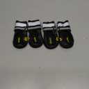 Hcpet Dog Shoes, Dog Boots for Large Dogs, Waterproof Dog Booties Paw Protector for Summer Hot Pavement, Winter Snowy Day, Outdoor Walking, Indoor Hard Floors Anti Slip Sole Black Size 6 (#6 (width 2.55 inch) for 52-68 lbs)