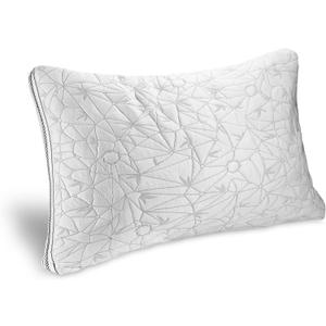Nestl Gel-Infused Memory Foam Pillow - Shredded Memory Foam Pillow - Cooling Pillow (Queen - 1 Pack)