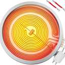 Puxyblue   WB30X24111 9-In Dual Range Radiant Surface Element Compatible with GE Range Radiant Element 9 Glass Cooktop Radiant Element(3100W 240V) 4465256 AP5989975 PS11729126