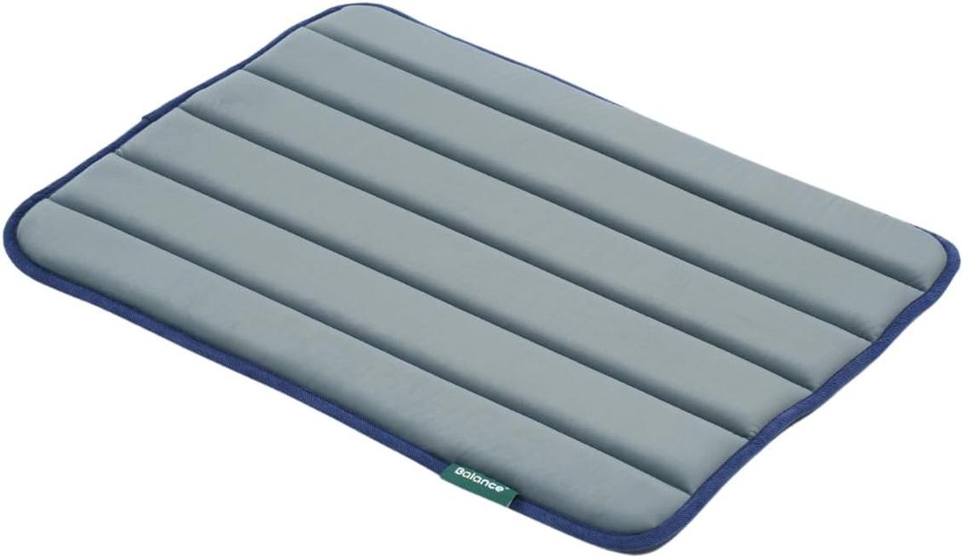 BALANCE Dog Crate Pad, Dog Foam Crate Mat Kennel Pad, Washable Water-Resistant Pet Bed Flat Dogs Cage Mat for Small Dogs (24.0"L x 18.0"W x 0.8"Th, Dusty Blue)