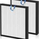Vital 100S Replacement Filter for LEVOIT Vital 100S and Vital 100S-P Air Purifier, HEPA and High-Efficiency Activated Carbon Filter, Vital 100S-RF, 2 Pack, White