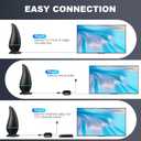 Indoor TV Antenna Long Range, Antenna for Smart TV 4K 1080p Support Signal Reception,13.5ft Coax HDTV Cable