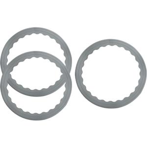 uxcell 3 Pcs Bar Stool Leg Protectors Ring Non Slip Silicone Chair Leg Floor Protector for 14.5" to 16.5" Round Base Pads Bottom Protect Wooden Floor No Scratches No Noise, Grey