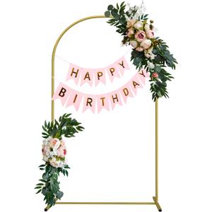 WATAKA Metal Arch Backdrop Stand, 7.2FT Gold Metal Wedding Arch Frame, Flower Balloon Arch Backdrop, Chiara Backdrop Stand Floral Frame for Party Wedding, Ceremony, Event Dcor