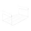 Under Shelf Basket, 15" Metal Under Shelf Storage, Space Saving Cabinet Organizers and Storage for Kitchen Pantry, Bookshelf, Cabinet, Bathroom,White