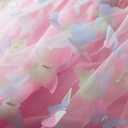 NNJXD Flower Girl Embroidery Dress Little Princess Tie Bowknot Summer Casual Dresses (Pink, XS)