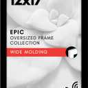 Americanflat 12x17 Picture Frame with Polished Plexiglass - Black Picture Frame - Wide Photo Frames Made of Engineered Wood for Vertical or Horizontal Wall Display - Epic Collection - Black