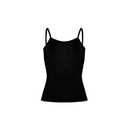 MCCAMEY Womens 100% Silk Spaghetti Strap Camisole Tank Tops Underwear Vests(XL,Black)