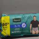 Depend Fresh Protection Adult Diapers, Incontinence Underwear for Men, Disposable, Maximum, Extra-Large, Grey, 26 Count