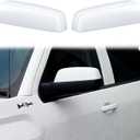 YIXIN 2PCS Chrome Direct Replacement Side Mirror Covers Caps for 2014-2018 Chevy Silverado GMC Sierra 1500 and 2500 HD 3500 HD 2015-2018 Accessories (White)