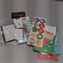 Zhanmai 50 PCS Christmas Gift Card Box Holder with Bows and Tags Merry Christmas Gift Cards Present Wrap Boxes Mini Favor Boxes for Xmas, Holiday, Baby Shower Birthday Party Decoration(Cute Style)