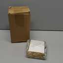 Yeaqee 50 Pcs Mini Metallic Gift Bags with Handles 4x4.75x2.25'' Tiny Thank You Favor Bag with Tag for Women's Day St. Patrick's Wedding Spring Easter Welcome Baby Shower Birthday (White,Gold)