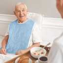 Avalon Towels Waterproof Adult Bibs for Women, Clothing Protector bibs for adults senior citizens washable (Blue (Pack of 12))