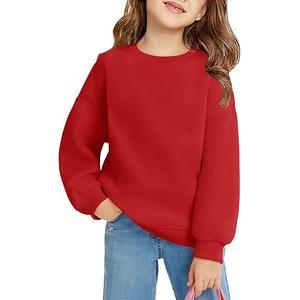 Haloumoning Girls Oversized Crewneck Sweatshirts Kids Fashion Fleece Drop Shoulder Pullover 150 Y Haloumoning Girls Oversized Crewneck Sweatshirts Kids Fashion Fleece Drop Shoulder Pullover 150 Y