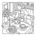 Soft Life: Cozy & Calming Coloring Book for Adults and Teens Featuring Gentle Daily Moments and Simple Joys (Girl Theme Coloring Book)