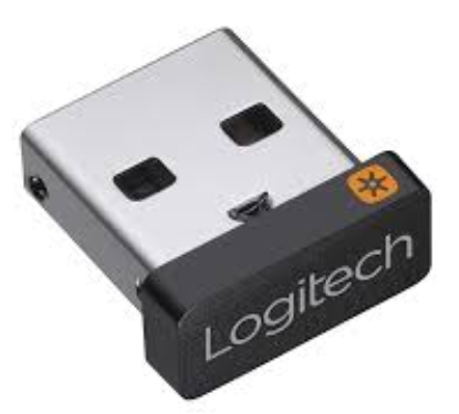Logitech USB Unifying Receiver, 2.4 GHz Wireless Technology, USB Plug Compatible with All Unifying Devices Like Wireless Mouse and Keyboard, PC/Mac/Laptop  Black