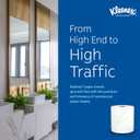 Kleenex Professional Universal Hard Roll Paper Towels, Bulk (01080), Hardwound 1.5" Core, Premium Absorbency Pockets, White (12 Rolls at 425' Each, 5,100'/Case), 12 Count