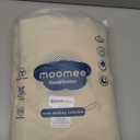 MooMee Bedding Duvet Cover Set 100% Washed Cotton Linen Like Textured Breathable Durable Soft Comfy (Heathered Almond Milk Grey, Palatial King/Oversized King 120"x98")