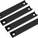 4 Pack License Plate Magnet, Premium Rubber Coated Magnetic License Plate Holder, Black Dealership Demo Tag Test Drives Temp Holder for Car Dealer Magnet License Plate, No Scratch for Car