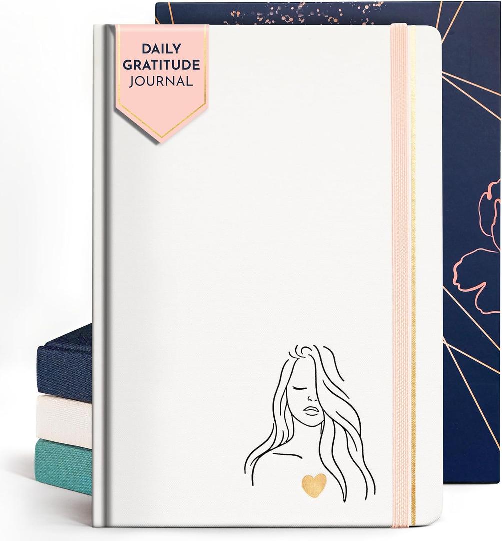 RYVE Daily Gratitude Journal for Women  6-Month Guided Positivity & Wellness Journal with Prompts, Affirmations, Mindfulness, for Self-Reflection & Manifestation