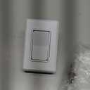 Leisure LED Modern Single SPST On-Off Switch with Bezel, 12-Volt, for RV, Trailer, Camper, with Label Sticker (White)