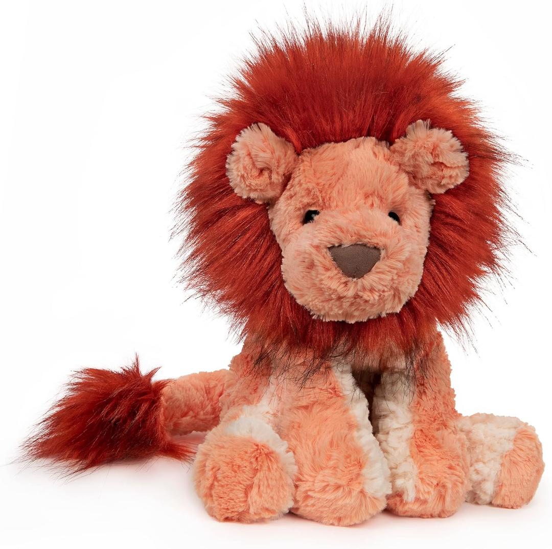 GUND Cozys Collection Lion Plush Stuffed Animal for Ages 1 and Up, Orange/Red, 10"