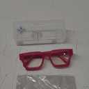 VISOONE Blue Light Blocking Glasses with TR90 Rectangle Frame and Chic Preppy Look for Women Men RIVER (Cerise Pink)