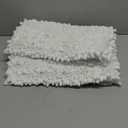 Yimobra Bathroom Rugs Non Slip Washable 32x20 Inch - Ultra Soft Absorbent Chenille Bath Mat, Quick Dry Shaggy Floor Carpet for Tub Shower, White Home Decor Accessories