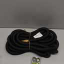 Flexi Hose Lightweight Expandable Garden Hose, 75FT -Retractable Garden Hose, Water Hose - No-Kink Flexibility, 3/4 Inch Solid Brass Fittings and Double Latex Core (Black)