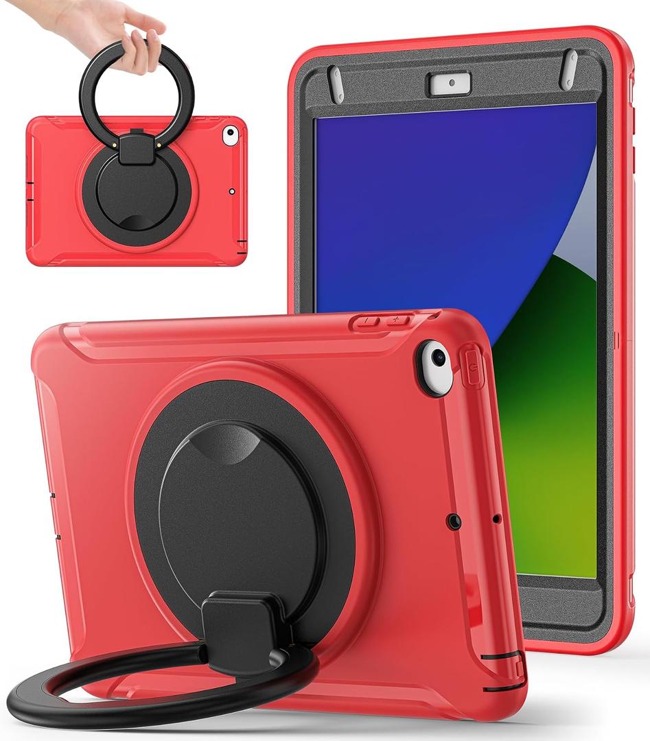 BATYUE Shockproof Case for iPad mini 5 / Mini 4, 7.9 Inch, Red