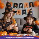 POP COCHE Halloween Crochet Kit for Beginners, Crochet Starter Kits for Adults, Amigurumi Craft Knitting Crochet Animal Kit with Step-by-Step Video Tutorials, 3 Halloween Gnomes (40%+ Yarn)